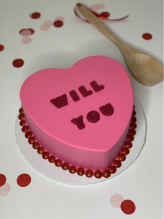 Heart Proposal Smashcake
