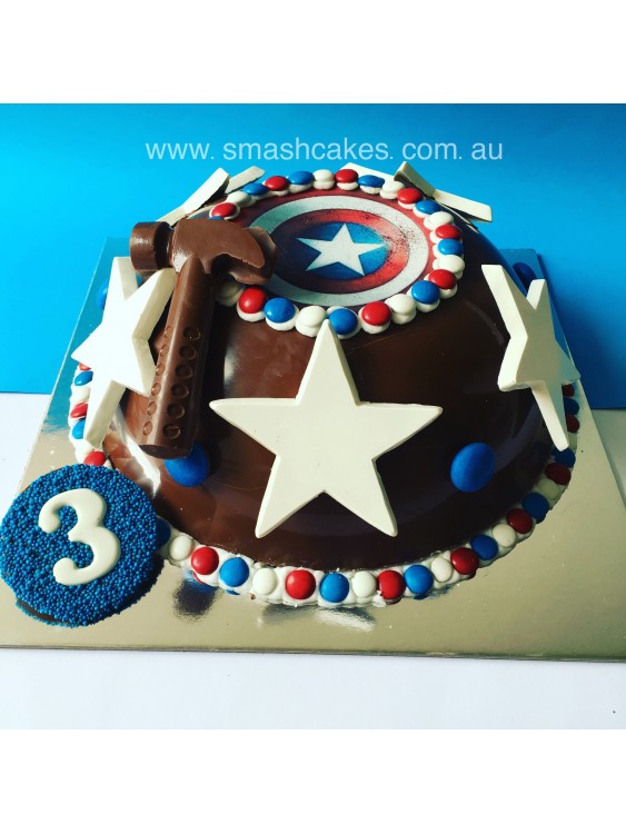 Captain America Smashcake