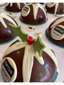 Branded Company Christmas Smashcakes with logos