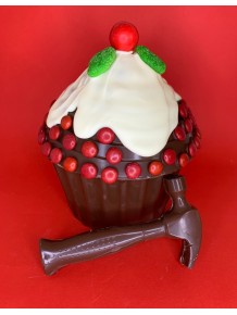 Giant Cupcake Christmas Pudding