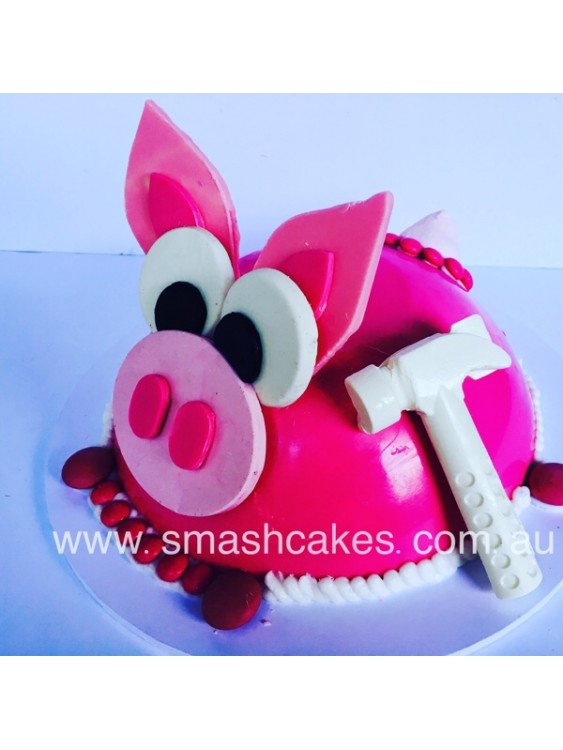 Pink Piggy Smashcake 